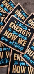 Cool Statement Patch "I Match Energy, You Decide How We Gone Act" Iron-on Patch, Size 3"x3", DIY Applique; Small Jacket Patch; Morale Patch