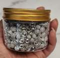 Bulk: 8MM "BLING BUD" Rivets + Pins,(3.5oz Jar) for Pearl Setting Machine, Clothing Decoration, Great For Denim, Fabric, Shoes, and more!