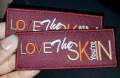 Skin tones, statement patch, "Love the Skin You're In" Iron or Sew on Embroidered Patch;