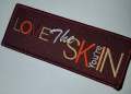 Skin tones, statement patch, "Love the Skin You're In" Iron or Sew on Embroidered Patch;