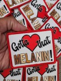 Super Cute, 1-pc,"Gotta Love that Melanin" Popular Patch, Size 3.25"x2.5" Iron-on Patch, Melanin Magic Patch, Patch for Jackets, DIY Project