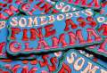 New, 1-pc, Colorful "Somebody's Fine Ass GLAMMA" Iron-on Embroidered Patch, Cute Patch for Jackets, Hats, Crocs, Funny Gifts