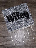 1-pc, Sparkling Statement: "WIFEY Rhinestone Patch" w/Crystal Bling Tassels, Iron-on Applique, Size 5"x6" Czech Rhinestones, DIY Fashion