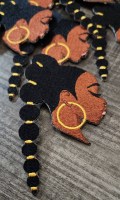 NEW ARRIVAL, 1-pc, Beautiful "Mochahantas" w/Ponytail, Size 3.5", Iron-on Patch, Applique for Clothing, Hats, Crocs, and Jackets