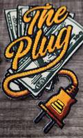 Cool Patch, 1-pc, "The Plug" Jacket Patch, Iron-on Embroidered Patch, Patches for Men, Size 3.75", Varsity Jacket, Hat Patch, DIY Applique