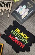 Celebrate Black Excellence: 11-Piece Black History Embroidered Patch & Enamel Pin Bundle; 10 Iron-on Embroidered Patches and 1 Enamel Pin