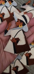 New, "Sunday Soul Chic (w/Full Body & Purse)" Afrocentric-Diva Patch, Size 4" Iron-on Embroidered Patch, DIY, Craft Supplies, Melanin Magic