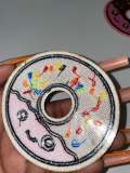 NEW, Adorable 1-pc "Sprinkle Donut" Patch w/Pink GLITTER, Cute Patch for Girls, iron-on Patch, Denim & Crocs Patch for Little Girls, Size 3"