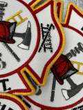 NEW Firefighter Patch, "Classic Fire Emblem," First Responder Gifts, 1-pc Iron-on Embroidered Patch, Support Badge, Patch for Clothing