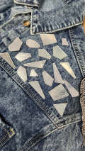 New: GOLD Mirror Studs, Flatback Sew or Glue On, For  DIY Fashion Projects, Tshirts, Jackets, Hats, Dresses, and more! Embellishments