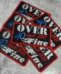 Statement Patch 1-pc, "Over 40 & Still Fine" Cute Iron-on Embroidered Patch, Size 4"x2", Patch for Jackets, Hats, Crocs, Bags, Birthday Gift