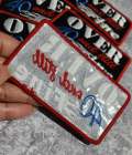 Statement Patch 1-pc, "Over 40 & Still Fine" Cute Iron-on Embroidered Patch, Size 4"x2", Patch for Jackets, Hats, Crocs, Bags, Birthday Gift