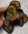 NEW SIZE, Chenille "Bag Secured", Check a Bag Patch, Medium Size 6", Iron-on, Varsity Patch, Entrepreneur Gift, Fun Jacket Patch, DIY