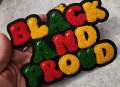 Empowerment Patch, 1-pc, CHENILLE "Black & Proud" Varsity Iron-On Patch; Size 6"x3", Patch for Clothing, Hats, Crocs, Bags, and More