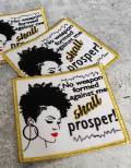 NEW, 1-pc "No Weapon Formed Against Me" 4" Iron-on Embroidered Patch; Cool Patch for Hats, Crocs, Jackets, Empowerment Patch