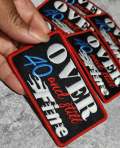 Statement Patch 1-pc, "Over 40 & Still Fine" Cute Iron-on Embroidered Patch, Size 4"x2", Patch for Jackets, Hats, Crocs, Bags, Birthday Gift