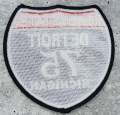 Collectable 1-pc, "DETROIT 4" Interstate 75"  Iron-On Embroidered Patch; Popular Michigan Emblem, Red/White/Blue Badge, Patch for Jackets