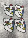 Order of The Eastern Star, Half-Face Star Iron-on Patch, Size 4", OES Badge, Small Patch for Jackets, Crocs, and Hats
