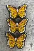 Cute, 1-pc Yellow "Butterfly" Croc Charm;  Charms for Girls & Nurses; Trendy Rubber Charm for Shoes and Silicone Bracelets, Glam Shoe Decor