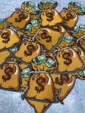 Medium: "Bag of Money", NEW, Check a Bag Patch, Size 5", Iron-on 100% Embroidered Patch; Entrepreneur Gift; Fun Jacket Patch, DIY