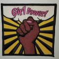 Exclusive "Girl Power" Iron-on Embroidered Afrocentric Patch; Grl Pwr, Feminist Patch, Size 3"x3", Feminist AF, Positive Vibes, DIY Crafts