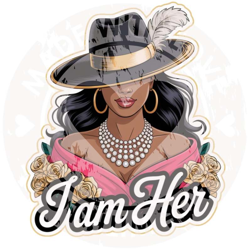 Patch Party Club, "I Am Her" 8-pc Patch Bundle – Inspirational Iron-On Patches & Floral Appliqués | Curated for our Patched N’ Poppin™ Hoodie Experience