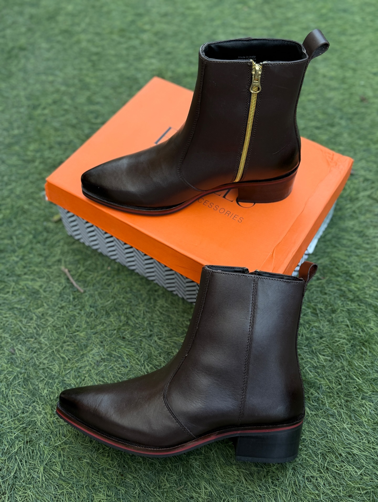 Classic Cowhide Chelsea Boots