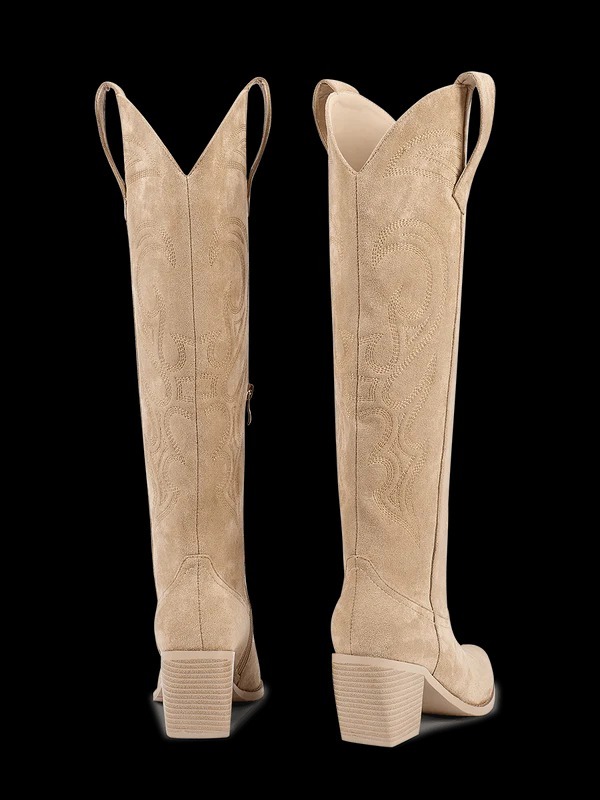 Unique Embroidery Knee High Cowgirl Boots(Buy 2 Free Shipping✔️)