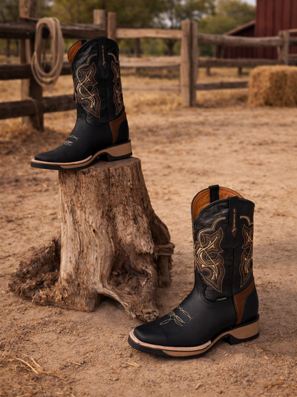 Gold Rodeo Cowboy Boots