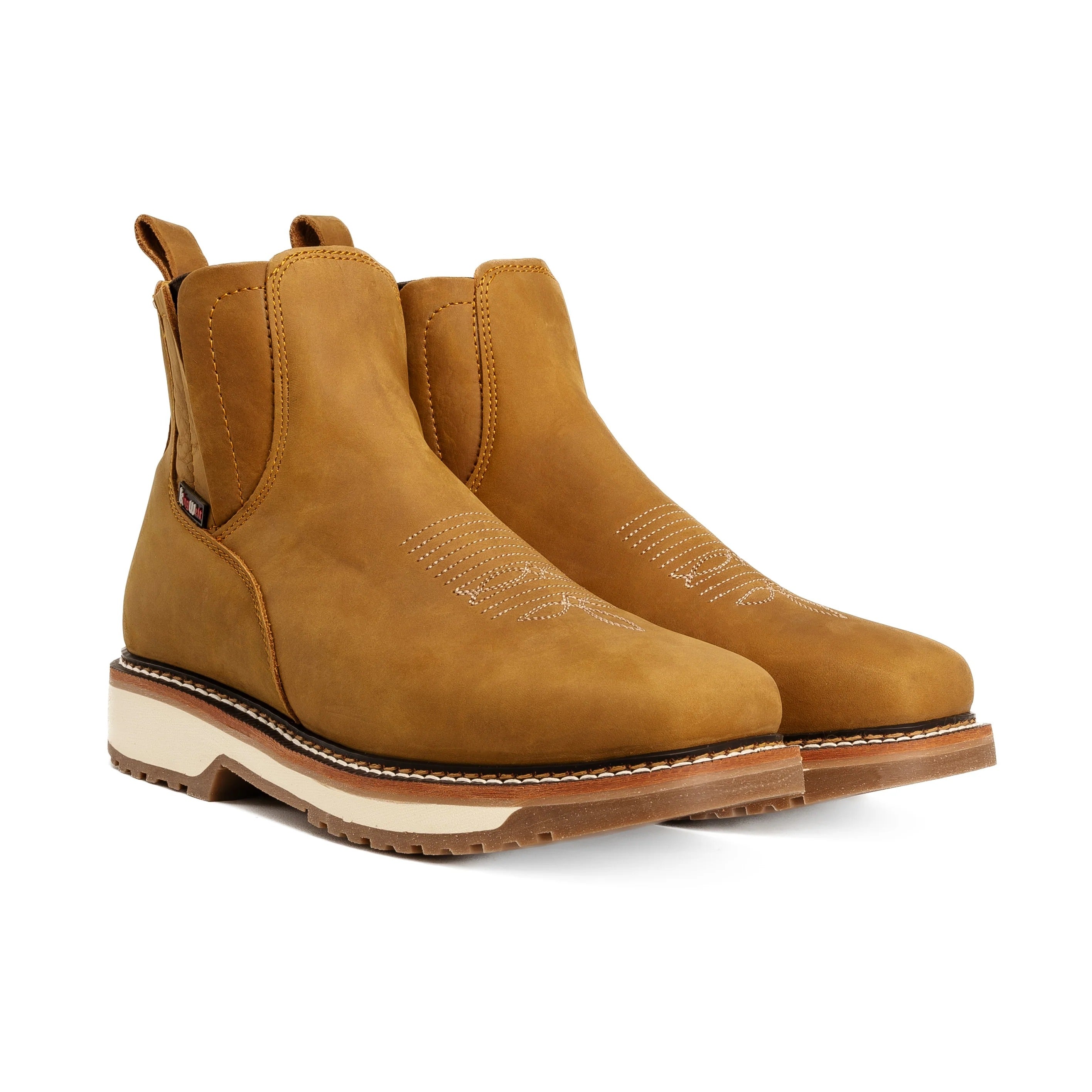 WIDE SQUARE SOFT TOE LEATHER WORK BOOT