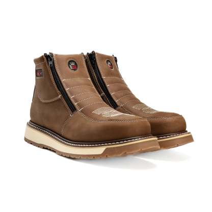 Zipper Double Density Sole Work Boots