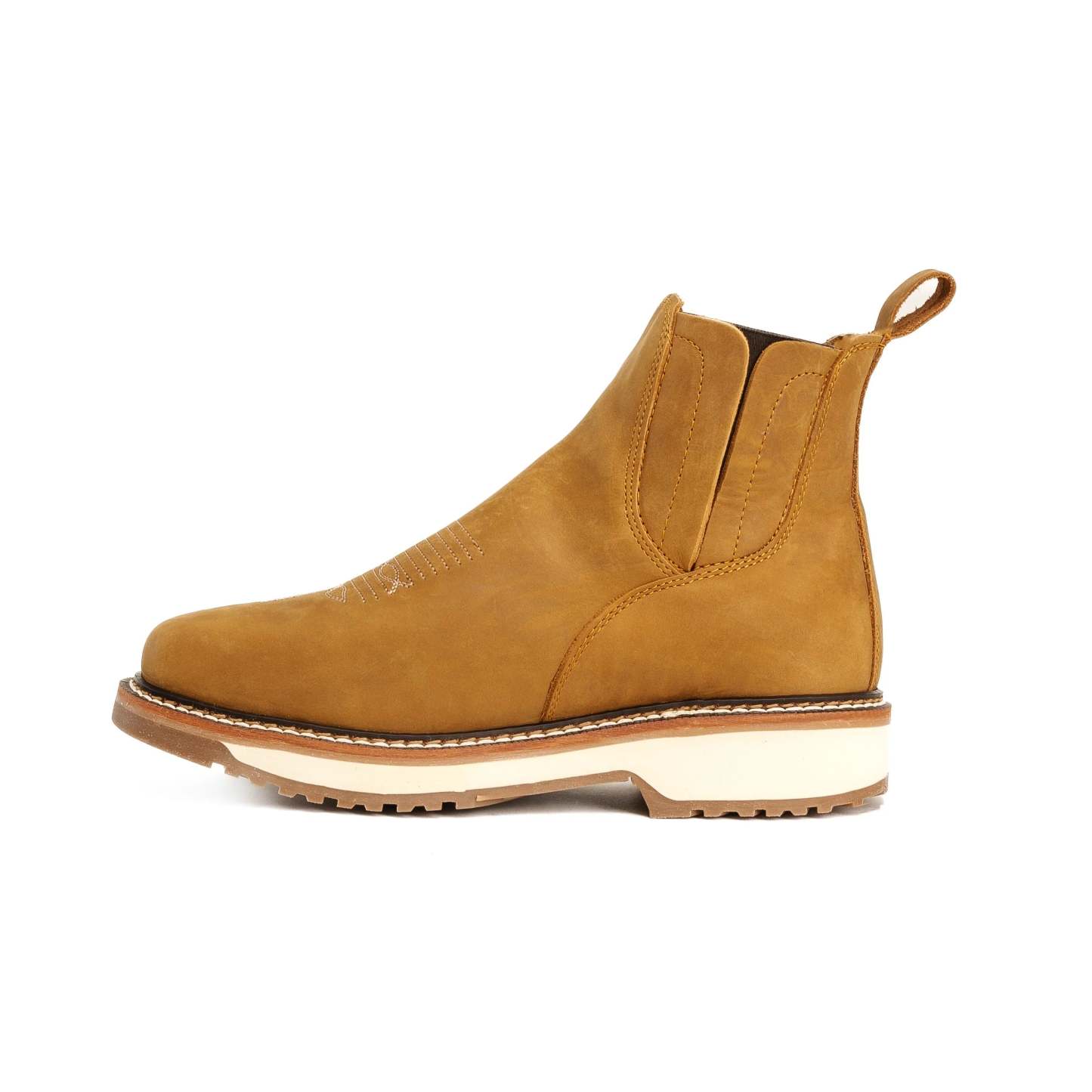 WIDE SQUARE SOFT TOE LEATHER WORK BOOT