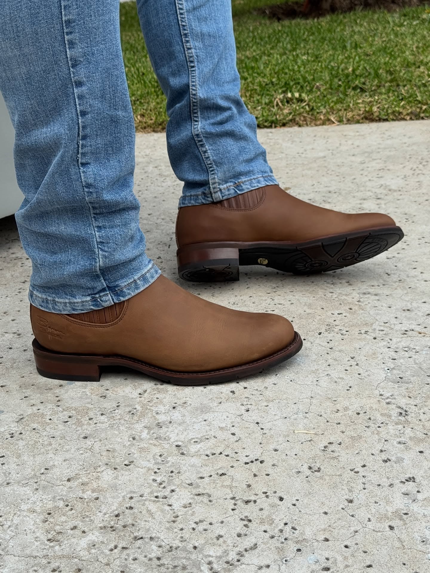 Charro Men's Western Boots With No-Slip Soles