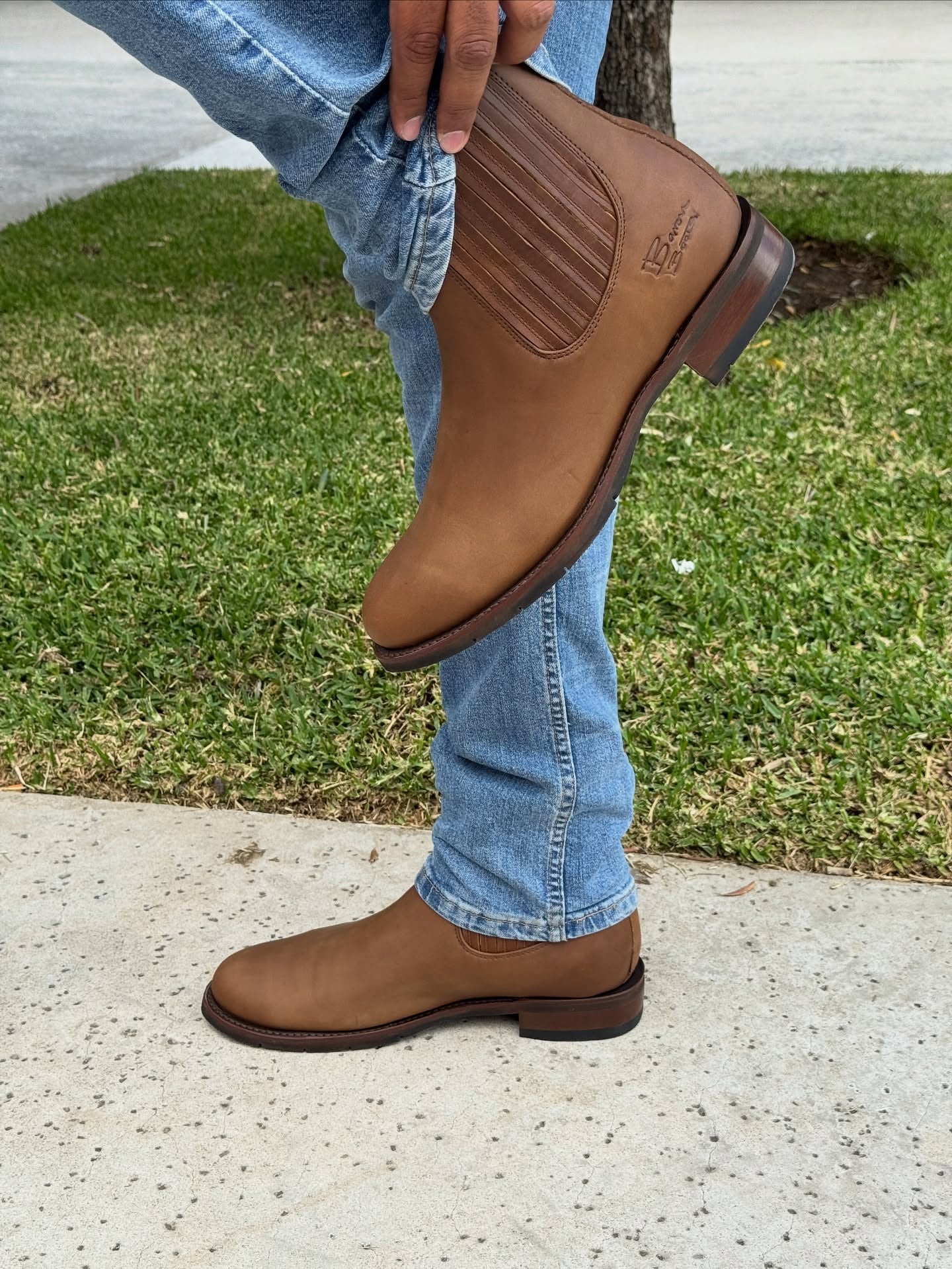 Charro Men's Western Boots With No-Slip Soles