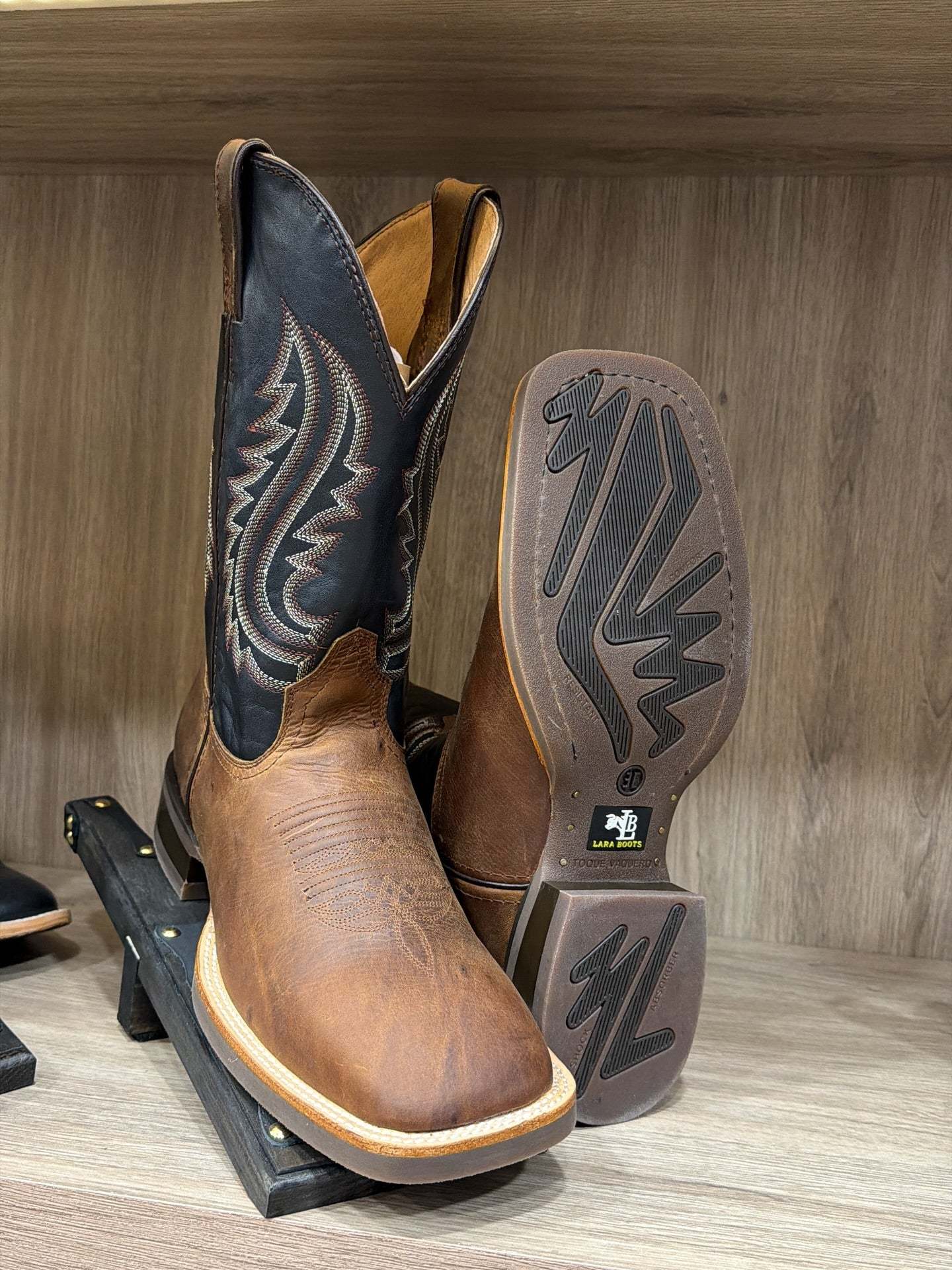 Vintage Handcrafted Western Embroidered Cowboy Boots