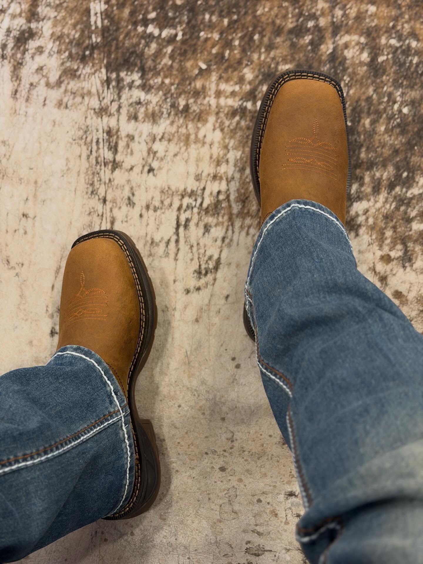 Handcrafted Western Suede Ankle Boots