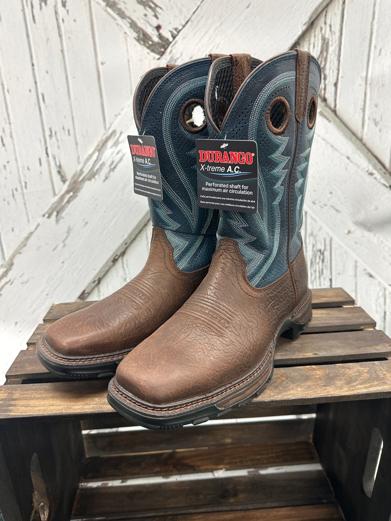 Blue Top Maverick Work Boots