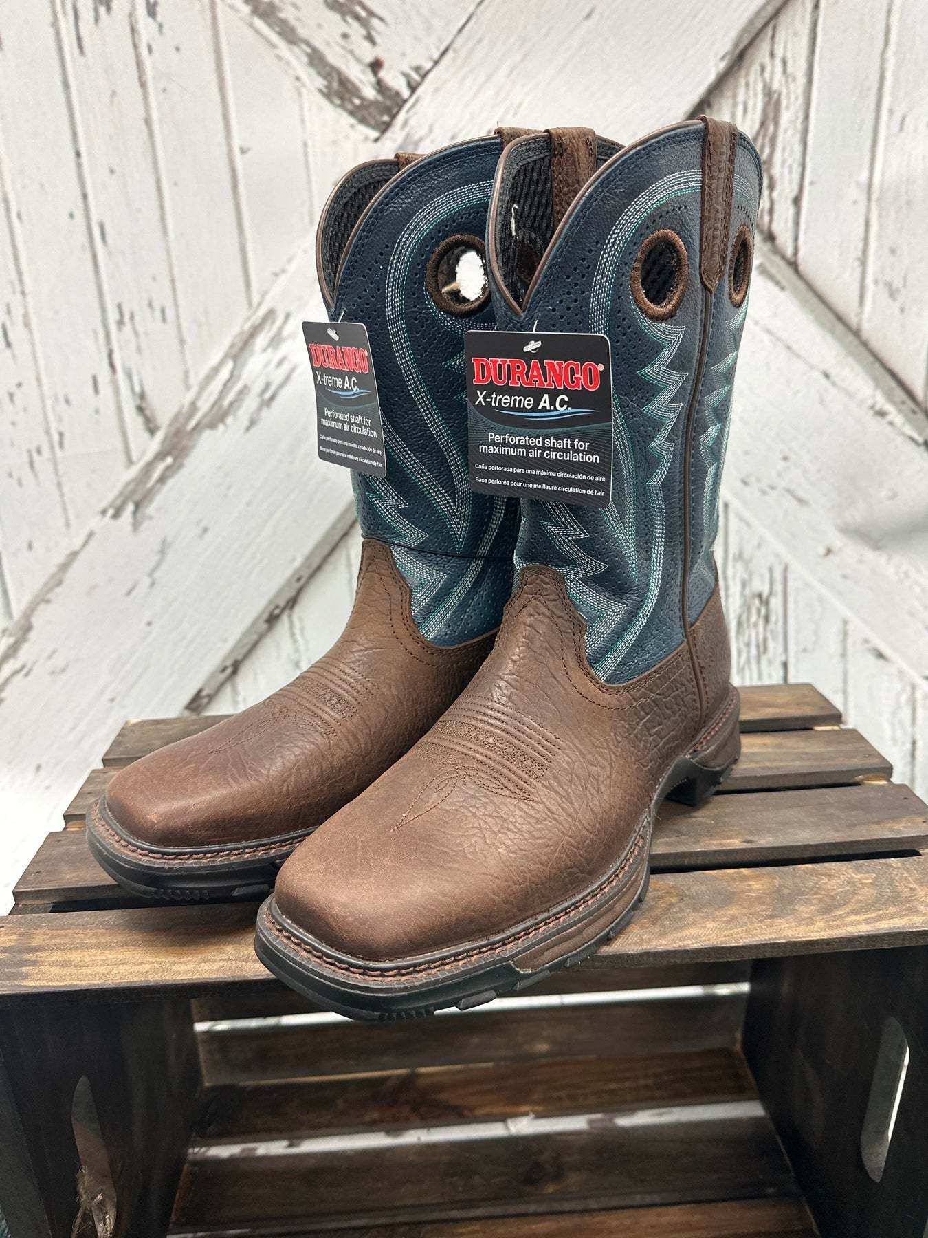 Blue Top Maverick Work Boots