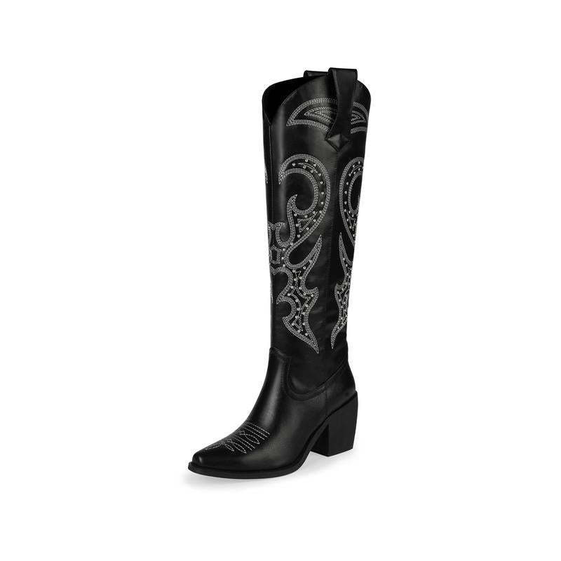Unique Embroidery Knee High Cowgirl Boots(Buy 2 Free Shipping✔️)