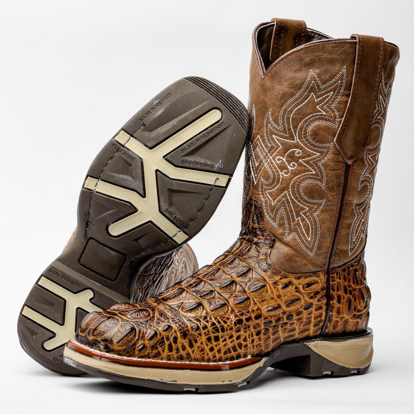 Caiman Neck Boots With 3D EXCLUSIVE Sole
