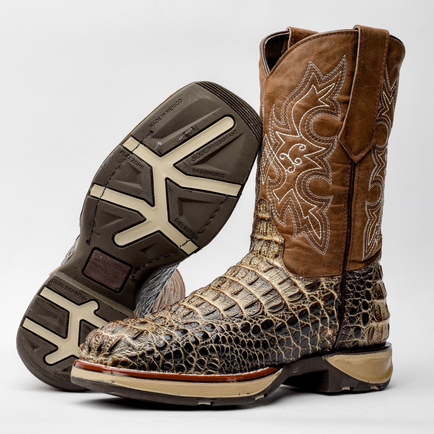 Caiman Neck Boots With 3D EXCLUSIVE Sole