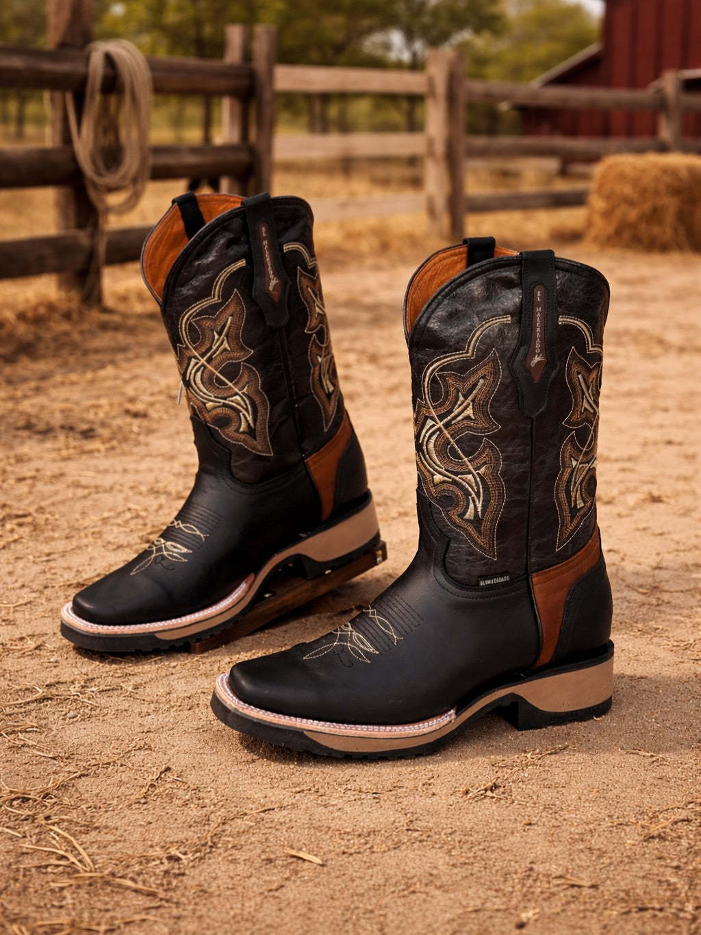 Gold Rodeo Cowboy Boots