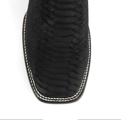 Western Python Cowboy Ankle Boots