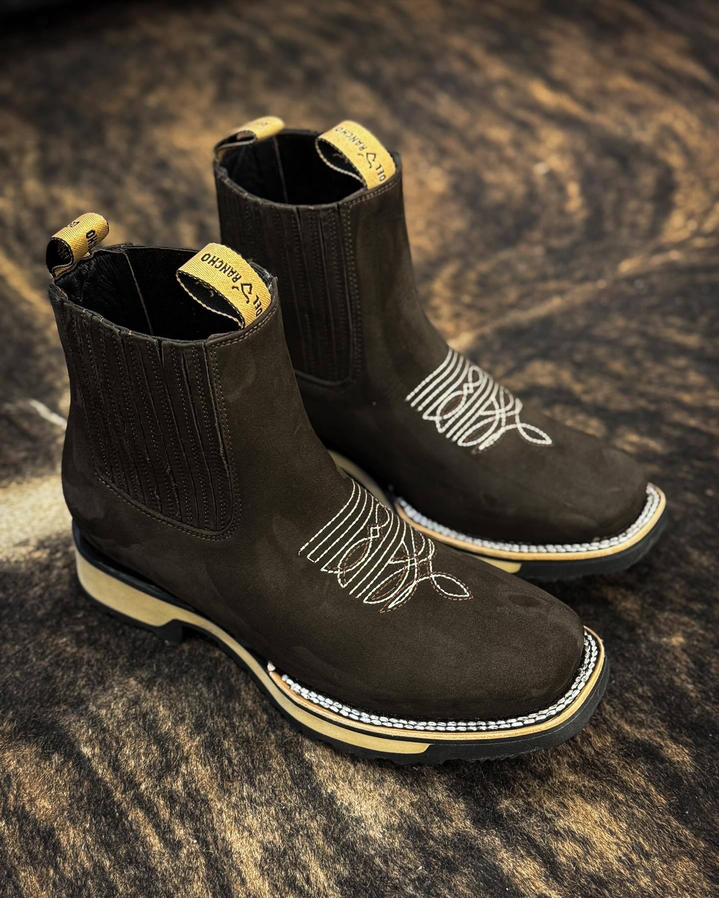 Suede Embroidered Ankle Boots