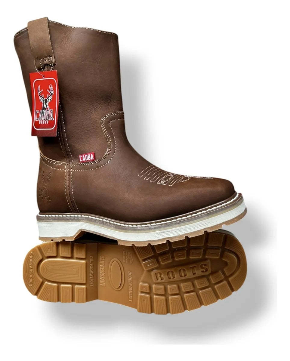 Classic Cowhide Ranch Boots