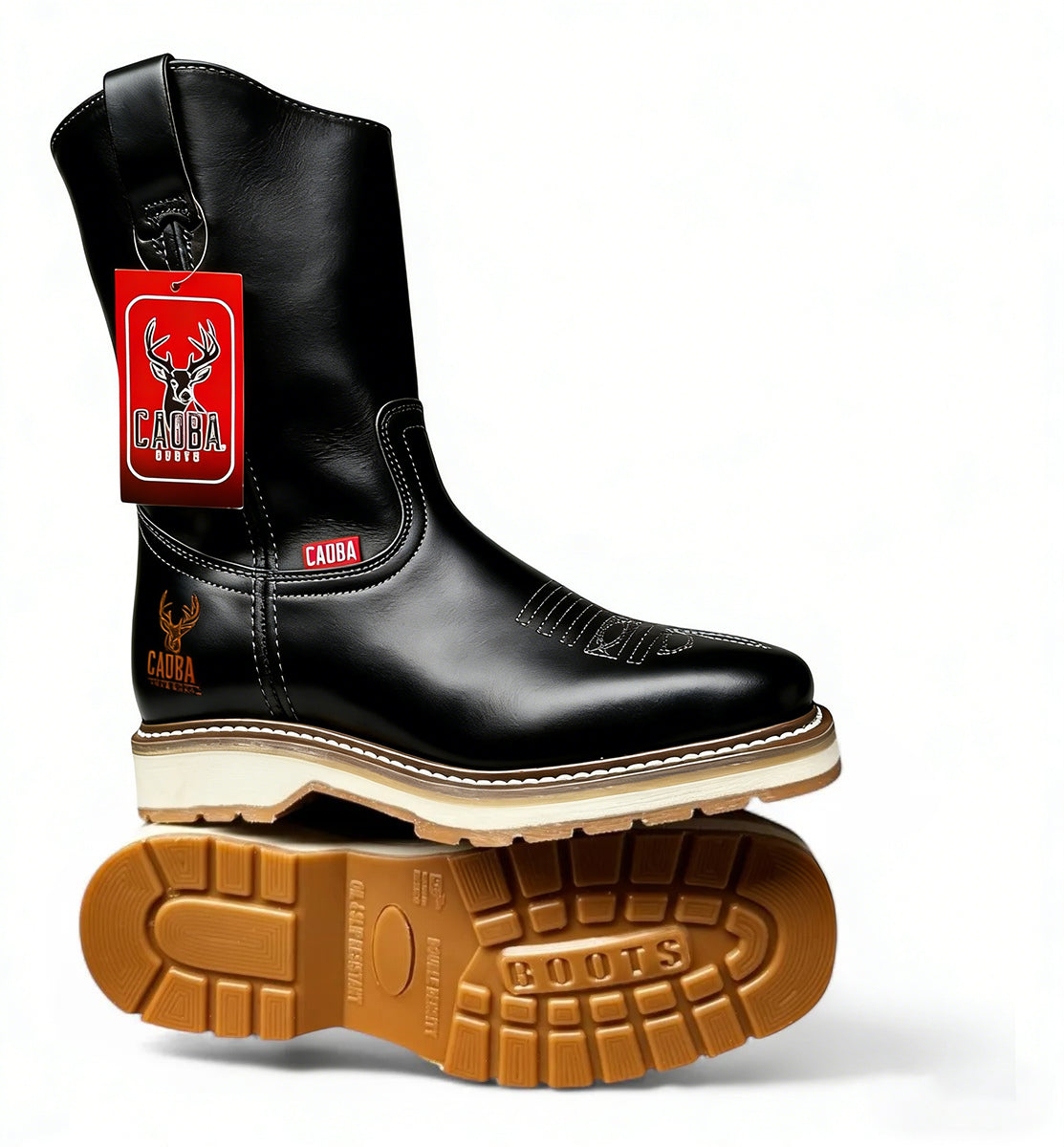 Classic Cowhide Ranch Boots