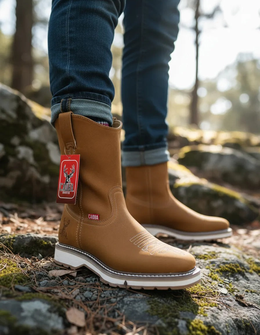 Classic Cowhide Ranch Boots