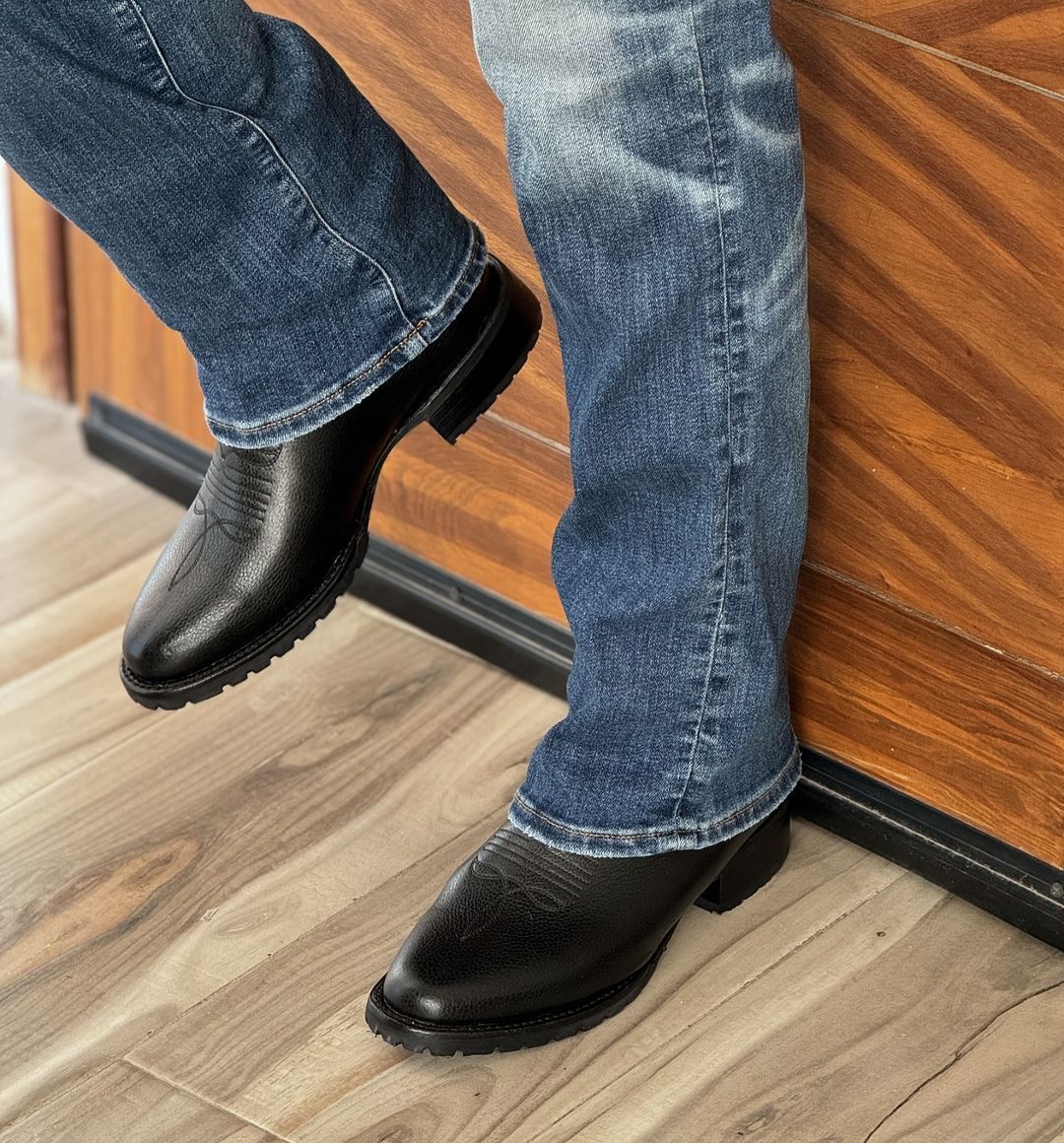 Vintage Cowhide Ankle Boots