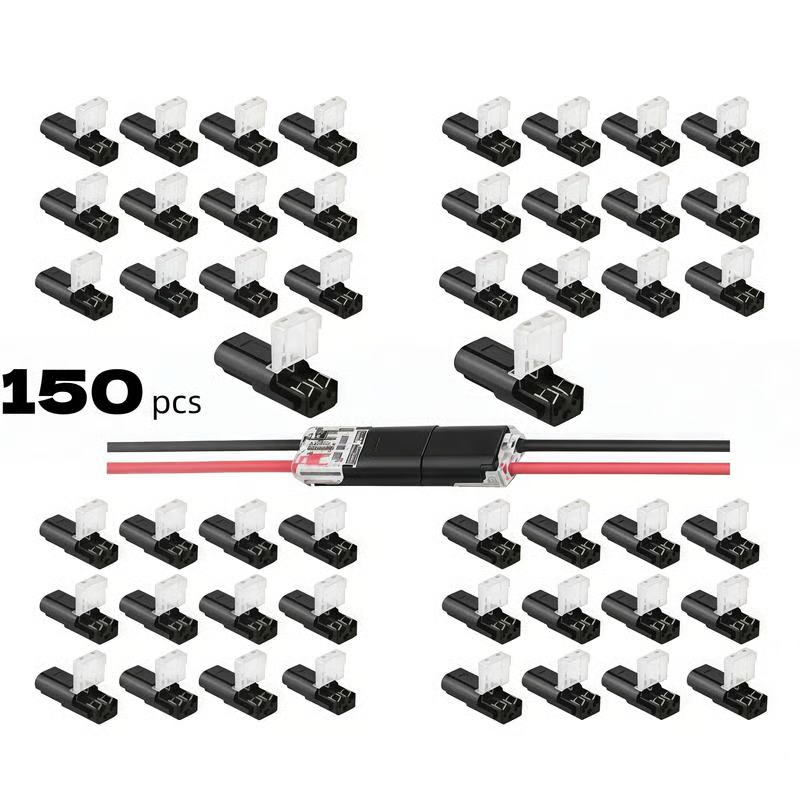 🔥Last Day Promotion 49% OFF - Double-Wire Plug-in Connector Led Light Strip Connectors 2 Pin
