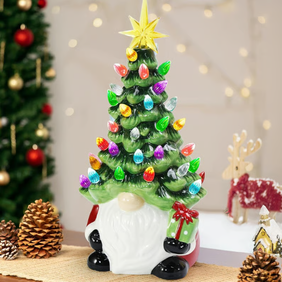 DIY Lighted Christmas Gnome Tree - Best Gift For Family